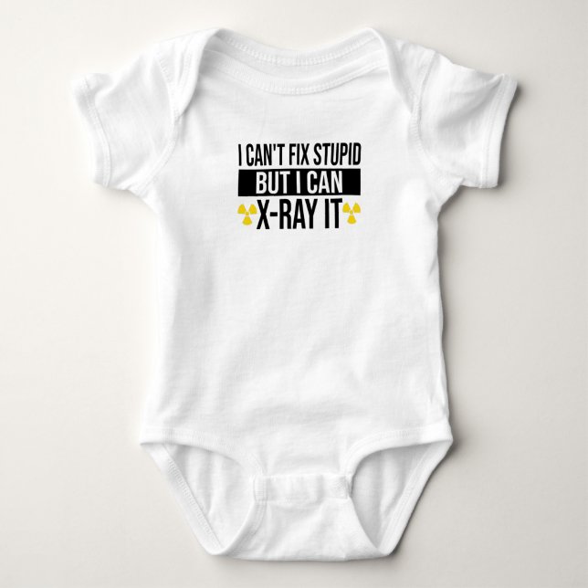 X-ray Student Radiologist Health Technician Baby Bodysuit (Front)