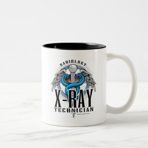 X_Ray Tech Caduceus Two_Tone Coffee Mug