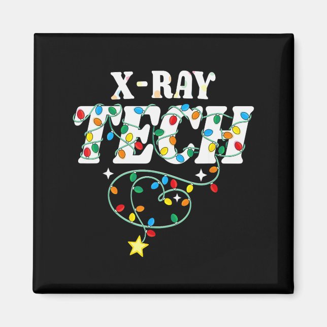 X-ray Tech Christmas Radiologic Technologist Techs Magnet (Front)