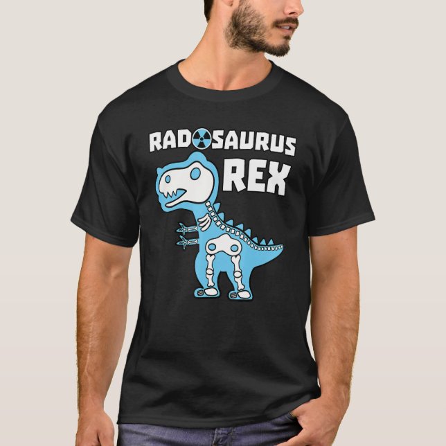 X Ray Tech Rex Dinosaur Radiographer Radiology Tec T-Shirt (Front)