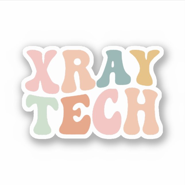 X-ray Tech, Xray Technologist Grad Gift Sticker (Front)