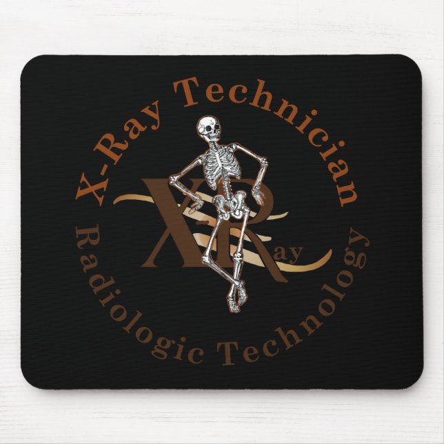 X Ray Technician Circle Brown Mouse Pad (Front)