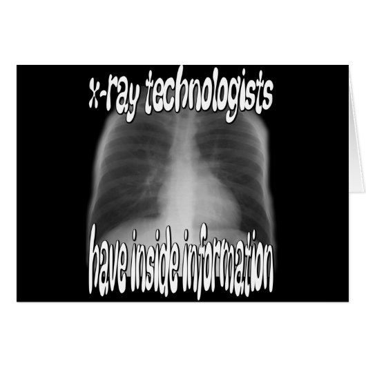 x-ray technologists... cards (Front Horizontal)