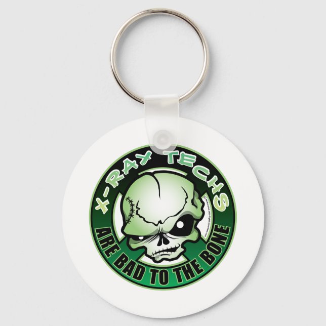 X-Ray Techs: Bad To The Bone Keychain (Front)