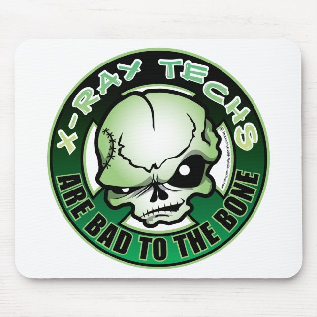 X-Ray Techs: Bad To The Bone Mouse Pad (Front)