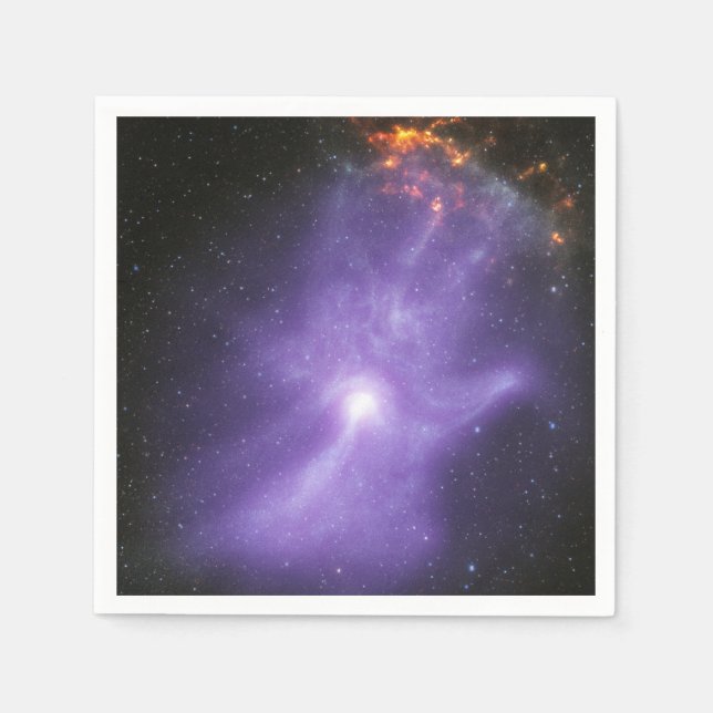 X-Ray Telescopes Ghostly Cosmic Hand Napkins (Front)
