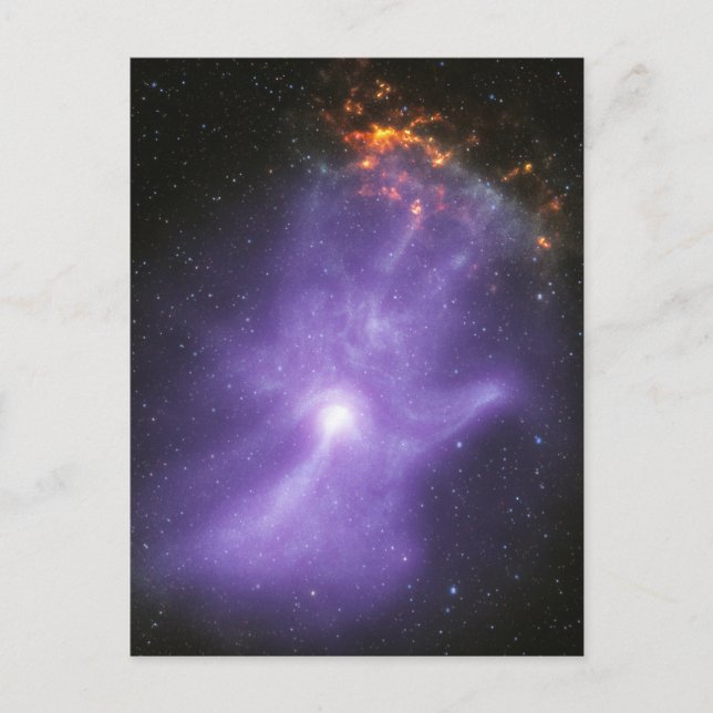 X-Ray Telescopes Ghostly Cosmic Hand Postcard (Front)