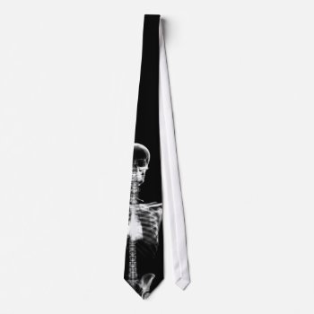 X-ray Vision B&w Single Skeleton Neck Tie by VoXeeD at Zazzle