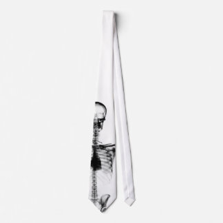 X-Ray Vision B&W Single Skeleton Neck Tie