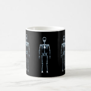 X-Ray Vision Blue Single Skeleton Color Morph Mug