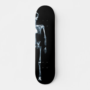 X-Ray Vision Blue Single Skeleton Skateboard Deck