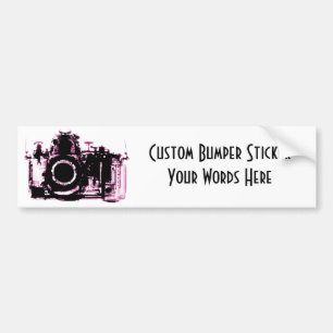 X-RAY VISION CAMERA BLACK PINK BUMPER STICKER