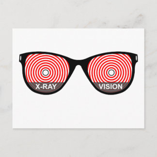 X-Ray Vision Glasses Postcard
