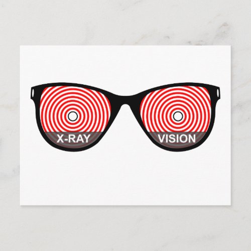 X_Ray Vision Glasses Postcard