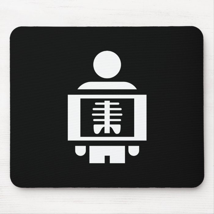 X Ray Vision Pictogram Mousepad