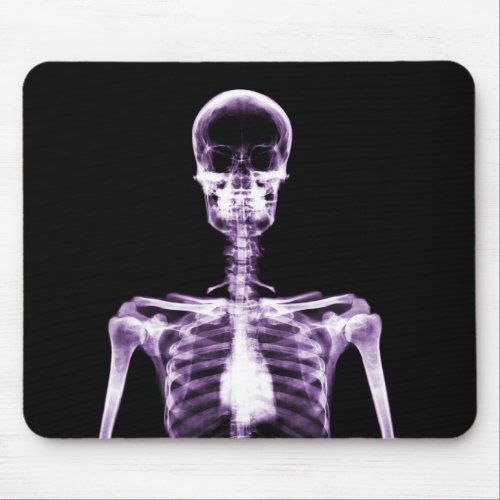 X_Ray Vision Purple Single Skeleton Mouse Pad