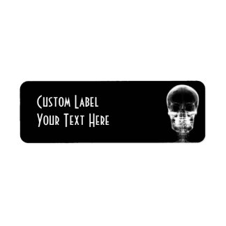 X-RAY VISION SKELETON SKULL - B&W LABEL