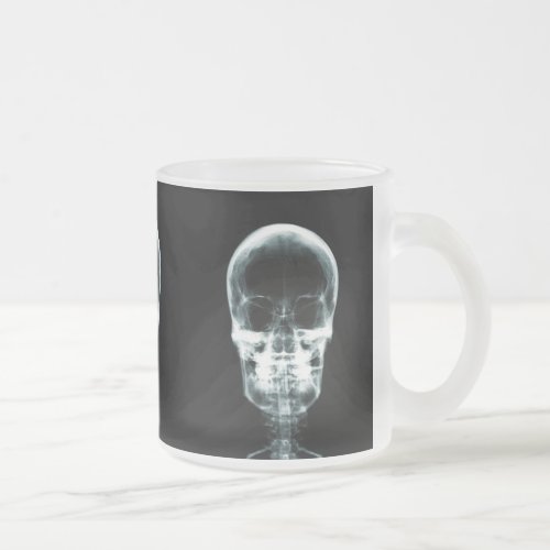 X_RAY VISION SKELETON SKULL _ ORIGINAL FROSTED GLASS COFFEE MUG