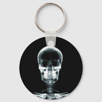 X-ray Vision Skeleton Skull - Original Keychain by VoXeeD at Zazzle
