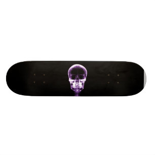 X-RAY VISION SKELETON SKULL - PURPLE SKATEBOARD DECK