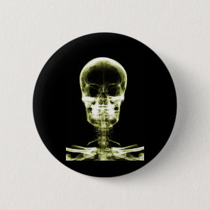X-RAY VISION SKELETON SKULL - YELLOW BUTTON