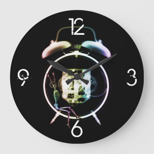 X_Ray Vision Style Skeleton  Large Clock