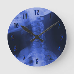 X-rayed 2 - Electromagnetic Blue Round Clock