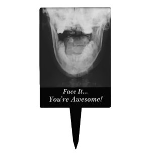 X-rayed 3 cake topper