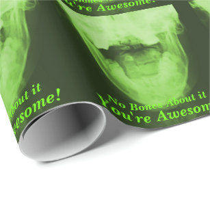 X-Rayed 3 - Radioactive Green Wrapping Paper