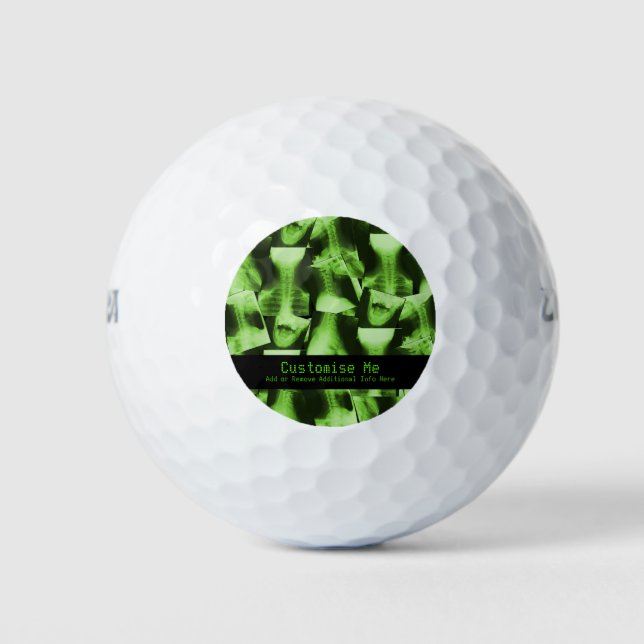X-Rayed - Radioactive Green Golf Balls (Front)