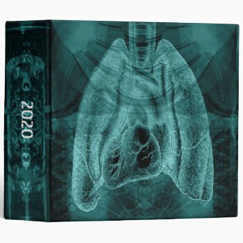X-rays Lungs Personal Pandemic Study 3 Ring Binder by LiquidEyes at Zazzle