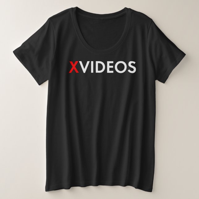 X-Videos T Shirt Black (Design Front)