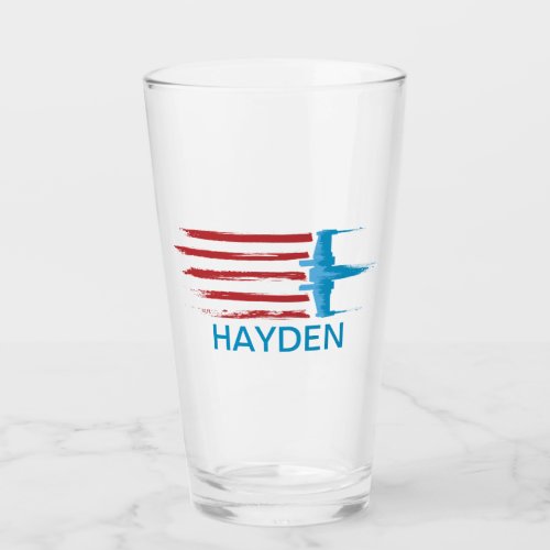X_Wing Flying Stripes Glass