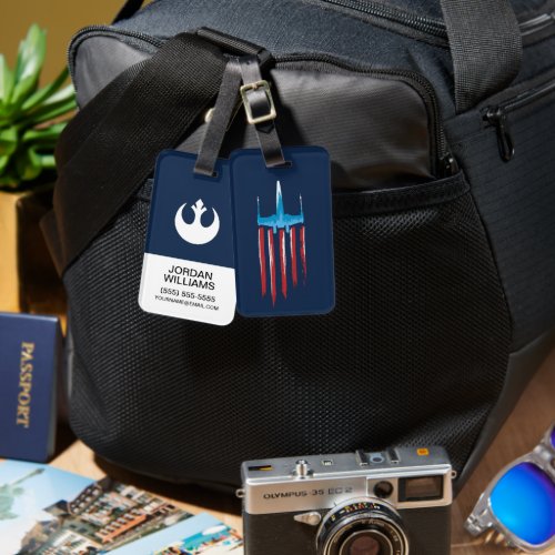 X_Wing Flying Stripes Luggage Tag