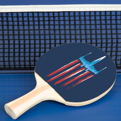 X_Wing Flying Stripes Ping Pong Paddle