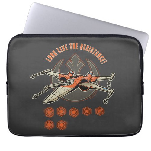 X_Wing Starfighter Battle Tally Graphic Laptop Sleeve