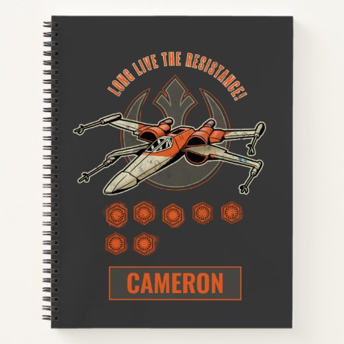 X_Wing Starfighter Battle Tally Graphic Notebook