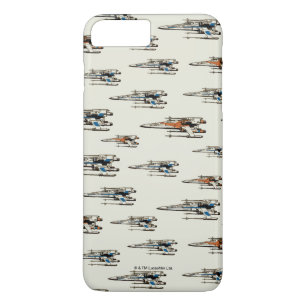 X-Wing Starfighter Pattern iPhone 8 Plus/7 Plus Case