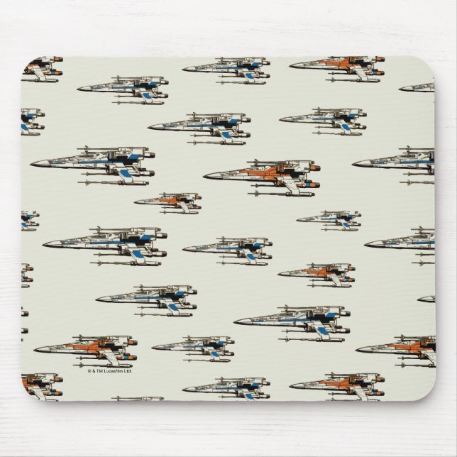 X-Wing Starfighter Pattern Mouse Pad (Front)