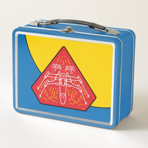 X_Wing Starfighters Badge Metal Lunch Box