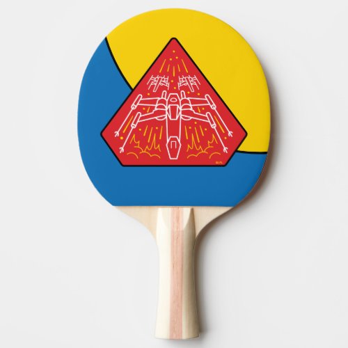 X_Wing Starfighters Badge Ping Pong Paddle