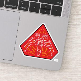 X-Wing Starfighters Badge Sticker
