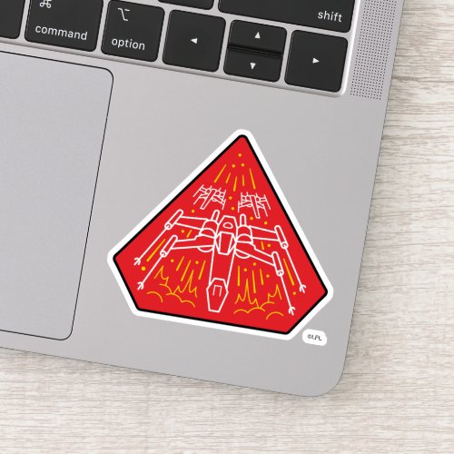 X_Wing Starfighters Badge Sticker