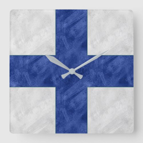 X X_Ray Watercolor Nautical Signal Maritime Flag Square Wall Clock