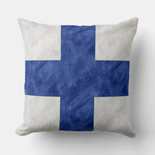 X X-Ray Watercolor #Nautical Signal Maritime Flag Throw Pillow