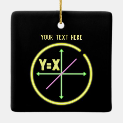 XY Liner equation Math Geek Ceramic Ornament