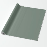 Dark Jungle Green Solid Color Wrapping Paper