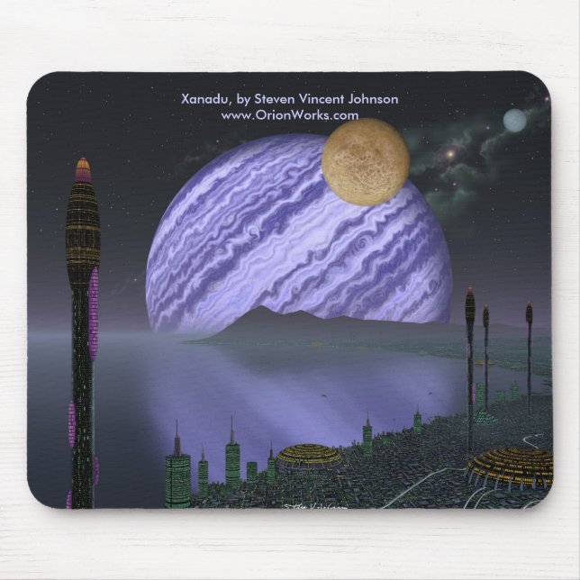 Xanadu, Xanadu, by Steven Vincent Johnsonwww.Or... Mouse Pad (Front)
