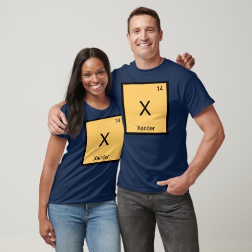 Xander Name Chemistry Element Periodic Table T_Shirt