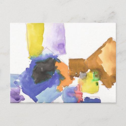 xaNdeRs Watercolor Squares Postcard